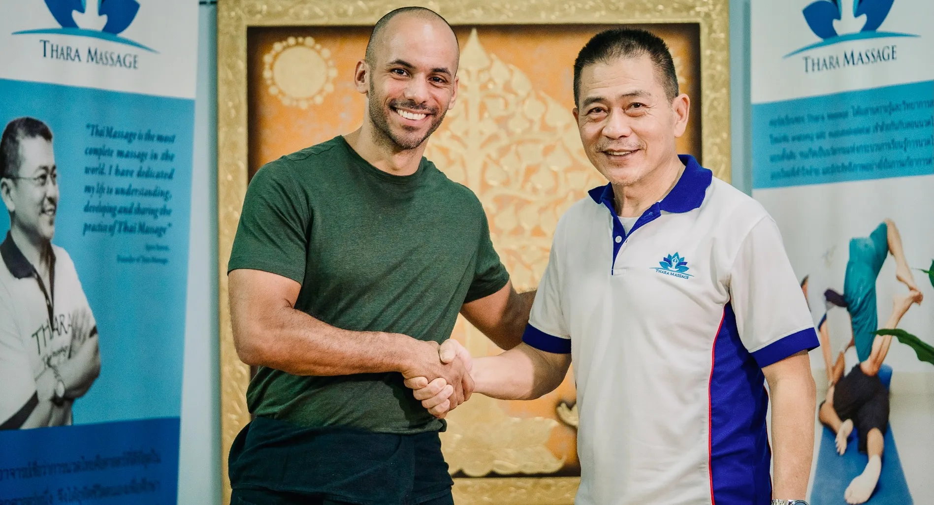 Clement Ramanich and Master Ajahn Suwat, Thara institute in Thailand